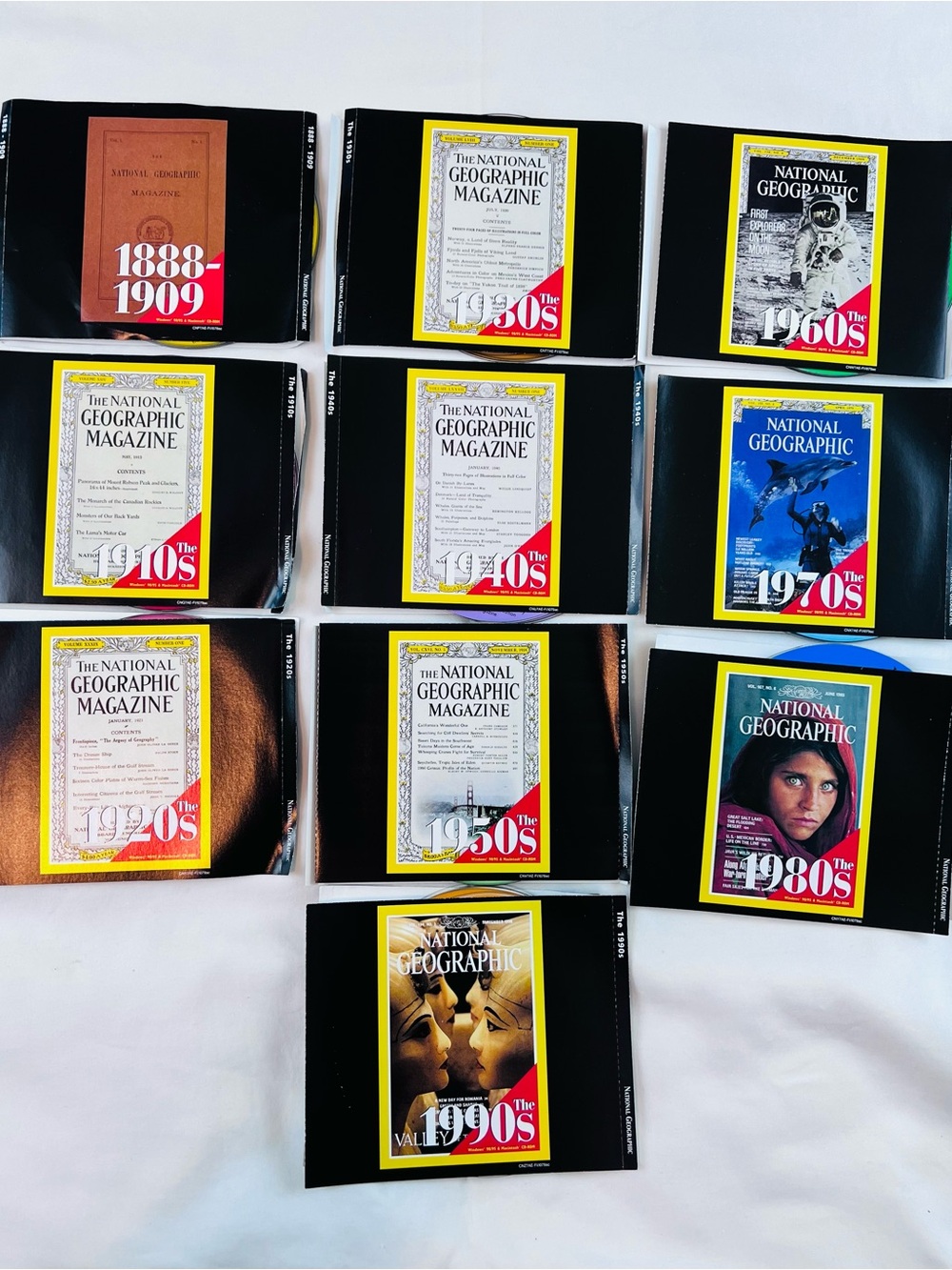 National Geographic Magazine, Set of All Issues From 1888 To 1990’s DVD Format